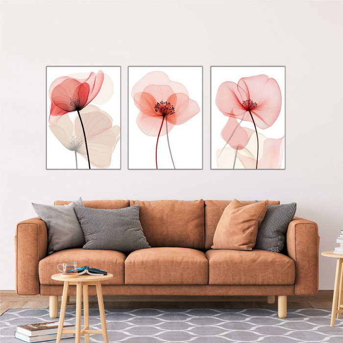 Wallity Set de Pinturas Decorativas de MDF Multicolor (3 Piezas)